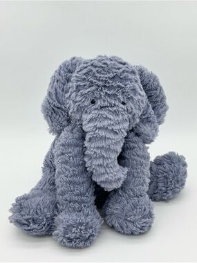 Jellycat Elephant Plush Toy Blue Gray Stuffed Animal Baby Soft Lovey Small 8”